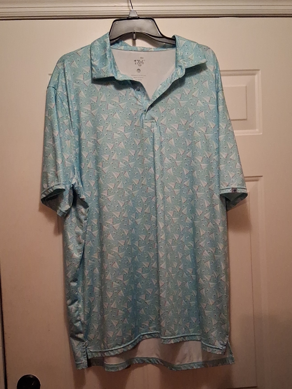 Men's Lightweight 1764 Sailboat Print Golf Polo